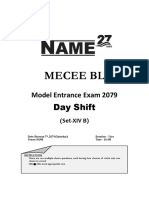 Common Model Exam Set-XIV (B) (2079-4-7) Question