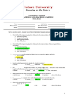 Final Exam Data Mining and Machine Learning