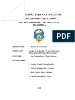 Campo de Actividad y Proyección Futura Del Profesional Químico Farmacéutico