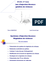 BTS AVA - 2 Ème Année. Systèmes D'injection Essence Régulation de Richesse