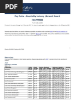 Pay Guide - Hospitality Industry (General) Award (MA000009)