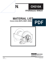 Material List: Hydraulic Winch