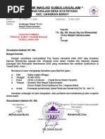 Contoh Format Produk Surat Takmir Masjid