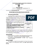 PGIMER Chandigarh Recruitment 2022 Notification Group A B C Posts