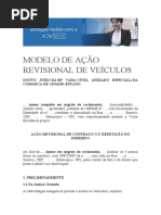 Modelo de Ação Revisional de Emprestimo para Compra Veículo