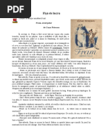 Textul Narativ Literar-Fișă de Lucru 2