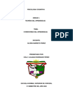 PSICOLOGIA COGNITIVA Fases y Procesos Del Aprendizaje