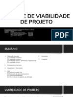 Análise de Viabilidade de Projeto