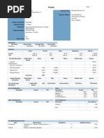 Payroll: Payslip