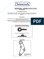 Manual de Instrução - CÓDIGO 13 215 e 13 216: Motor Evo