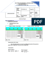 Experiment 2 Linear Motion Laboratory Report Sheet