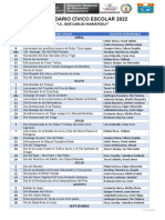 Calendario Civico Escolar 2022