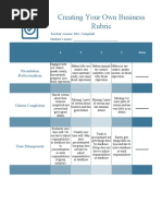 Creating Your Own Business Rubric Ed 326