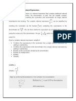 Simplifying Complex Rational Expressions