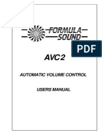 Formula Sound AVC 2 Manual