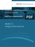 Integrity and Ethics Module 12 Integrity Ethics and Law