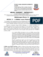 02EAD-DOMINGO-16.02.20-EXPERT 2020 - MÓD I - AULA 01 - Bibliologia - A Bíblia Como Palavra de Deus