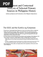 Kartilya NG Katipunan and Proclamation of The Philippine Independence W2P2