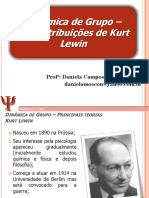 Dinâmica de Grupo. As Contribuições de Kurt Lewin