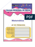 Prueba 6°matematica de Entrada 2021