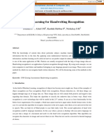 Machine Learning For Handwriting Recognition: Preetha S, Afrid I M, Karthik Hebbar P, Nishchay S K