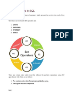 SET Operators in SQL