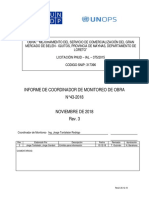 Informe - Coordinador - Monitoreo Obra N°43