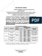 Declaración Jurada