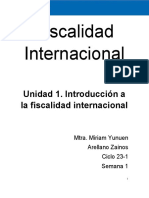 DOCTO CENTRAL Fiscalidad Internacional. Unidad 1