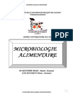 Microbiologie Cours - Analyse Des Aliments