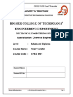 CHEE 3101 Heat Transfer-HO