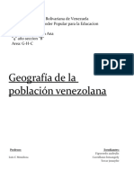 Geografia de La Poblacion Venezolana (Autoguardado)