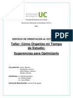 Taller Organización Del Tiempo (Guión)