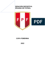 Reglamento Copa Femenina 2022