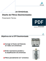 CFP en Redes Con Armónicas. Diseño de Filtros Desintonizados