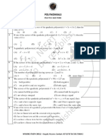 Polynomials Question Bank