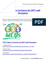 CSS Video Lectures by JWT and Nearpeer