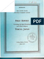 USSBS Report 4, Field Report Covering Air Raid Protection and Allied Subjects, Tokyo, Japan, OCR