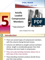 Chapter 5 - Introduction To Axially Loaded Compression Members