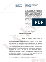 APL 21 016 Omisión de Denuncia, Tipicidad, Deber Generado Agravante Laley - Pe