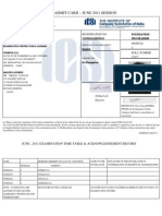 ICSI Admit Card