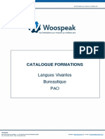 Catalogue de Formations Woospeak