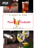 3 Cocktail Recipe Freebie