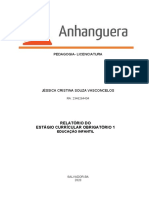 Relatório Final Estágio Currícular Obrigatório-Educação Infantil