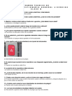 Examen Teorico de Conduccioncuestionario 1