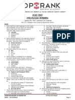 Posttest Ans Key Intensive Onco de Guzman