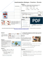 Atomes Molecules Transformation Chimique Exercices