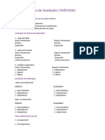 Ficha de AVALIAÇÃO DIÁSTASE