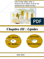 Chapitre Des Lipides (Madoui)