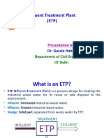 Effluent Treatment Plant (ETP) : Department of Civil Engineering IIT Delhi